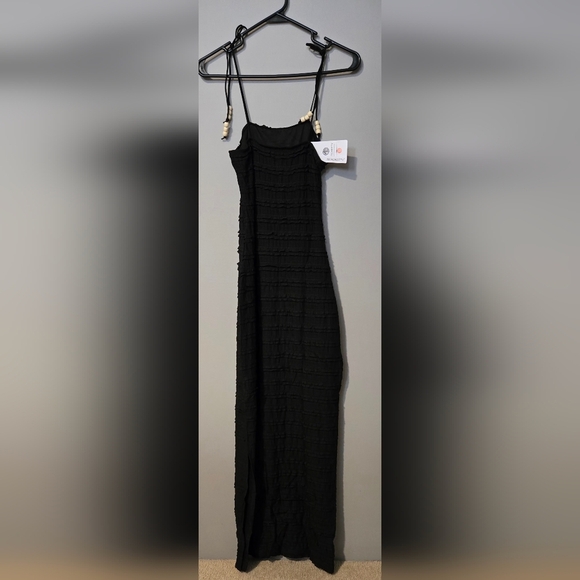 MEROKEETY Women's Summer Spaghetti Strap Bodycon Maxi #728 - Picture 3 of 12